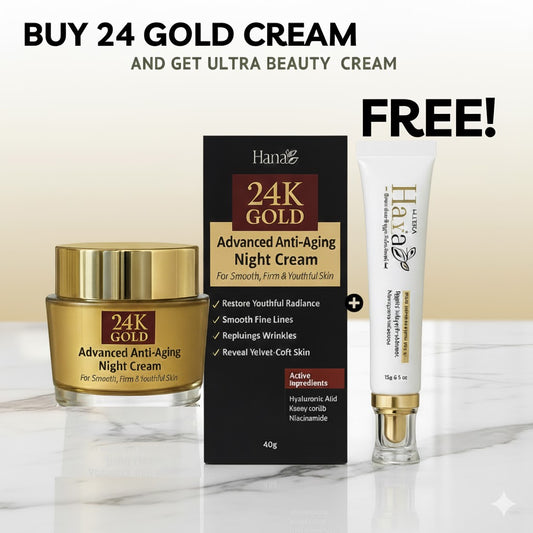 BUY 24 GOLD CREAM AND GET ULTRA BEAUTY CREAM FREE!